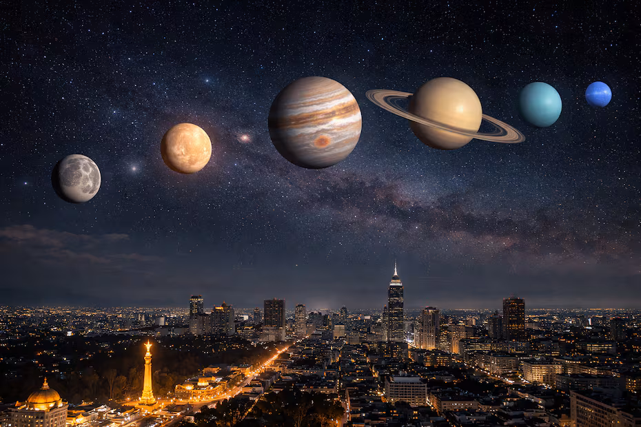Alineacion de seis planetas: ¿a que hora ver Hoy?