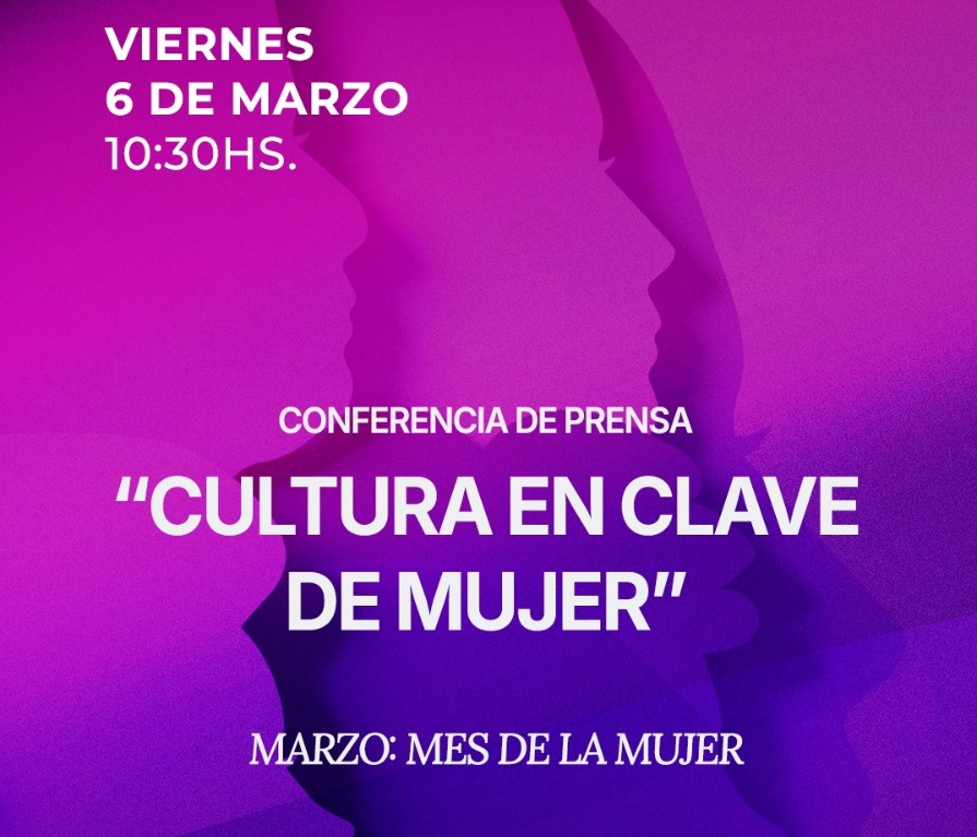 Cultura anunciará una nutrida programación de actividades por el Mes de la Mujer